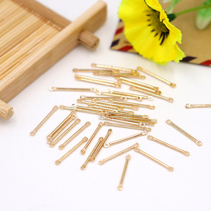 Double-hole Round Connecting Rod Jewelry Pin 500pcs <b>Bag</b> Pack For DIY Earrings <b>Studs</b> Accessories Yiwu Origin - Product Image 3