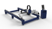 Mesin pemotong Laser serat Gantry portabel, daya 1.5kw/3kw/6kw, ukuran 3015/3016/4020, pemasangan mudah