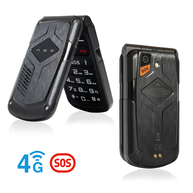 [Wholesale] AGM M10 FLIP Waterproof Rugged Feature Phone SOS Button Keypad Cell Phone 4G Mini Mobile Phones Flip