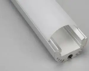 Diffuser Penutup Lampu LED PC/PMMA Kustom dengan Endcap untuk Kabinet