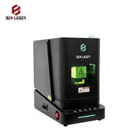 Mini machine de gravure laser à fibre fermée 100W pour bijoux, acier inoxydable, titane, platine, lunettes, montres, gravure dentaire