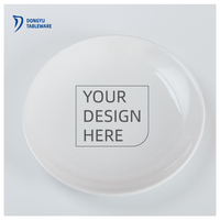 Usine en gros A5 100% mélamine vaisselle incassable assiettes en mélamine blanche assiette classique plat Fornewstaurant plastique 2 pièces