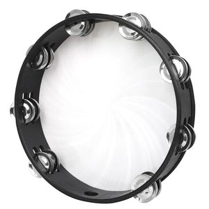 High Quality 10 Inch Colorful Double Row Hand Tambourine Lightweight Portable Dance Performance Prop <b>Music</b> Rhythm Instrument - Product Image 4