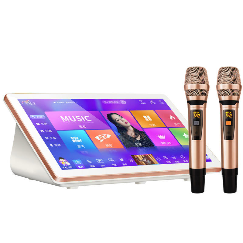 Blanc avec microphone sans fil