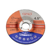 WGW 4.5 "Disque de coupe en métal 115x3x22mm, roue en oxyde de T42-Aluminum pour meuleuse d'angle, 80 m/s-Fabriqué en Chine