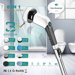 Spazzola Elettrica 8-in-1 con Manico Lungo e Potenza ad Alta Coppia per Pulizia di Cucine, Bagni, Pavimenti, Piastrelle e Pareti - Product Image 2