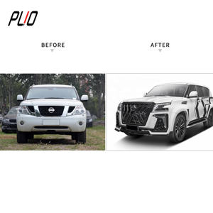 Parachoques de coche de alta calidad para <span class=keywords><strong>Nissan</strong></span> Patrol Y61/Y62 2010-2020, kit de carrocería estilo Halcón Negro, parachoques frontal y real - Product Image 3