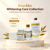 Ensemble de crème éclaircissante à l'acide kojique avec logo personnalisé pour l'élimination des taches sombres sur les coudes et les genoux et l'éclaircissement de la peau pour tous les types de peau