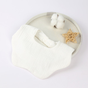 Bavaglino per Neonati con Bottoni, Assorbente, Ecologico, Lavabile, in Puro Cotone, Stile <span class=keywords><strong>Bandana</strong></span> per Bambini 0-6 Mesi - Product Image 6