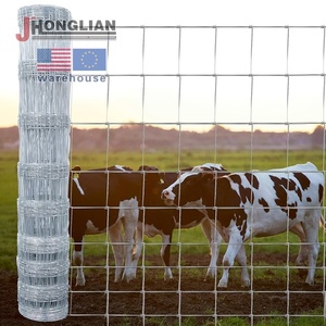 Clôture de ferme en fil métallique tissé à nœuds fixes, robuste, pour élevage de moutons, <span class=keywords><strong>prix</strong></span> usine, maille galvanisée 2,2 mm 2,5 mm 2,7 mm - Product Image 1