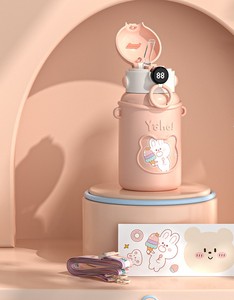 Madou 316 Thép Không Gỉ Trẻ Em Thông Minh Phích Cốc Phim Hoạt Hình Ấm Hơn Chai Nước Với Nhiệt Độ Hiển Thị Cho Trẻ Em - Product Image 4