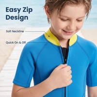 Combinaisons de plongée et de snorkeling pour enfants à manches courtes personnalisées, néoprène 3 mm, combinaison de surf une pièce pour enfants