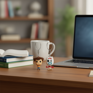 พวงกุญแจฟันโกะป๊อป ทอย สตอรี่ วู้ดดี้และฟอร์กี้ ตุ๊กตาการ์ตูนพลาสติก ของสะสม ของขวัญ - Product Image 2