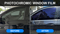 Nouvelle Arrivée 2026 Film Teinté Photochromique Activé par les UV 2mil VLT 35%-15% Auto-Teintant 100% UVR 98% IRR pour Vitres de Voiture Vente en Gros