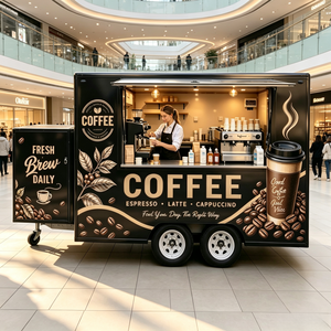 Truk Makanan Mini, Truk Makanan, Trailer Makanan dengan Dapur Lengkap, Gerobak Es Krim, Gerobak Kopi Mobile untuk Acara, Truk Pizza, Perlengkapan - Product Image 3
