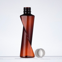 Groothandel 180ml speciaal gevormde PET sapfles leeg uniek design plastic drankenverpakking aangepaste kleur logo