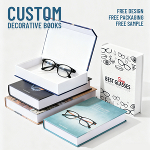 Scatola portaoggetti decorativa di lusso personalizzata, in finta pelle, a forma di libro, per tavolo da <span class=keywords><strong>caffè</strong></span>, giochi e decorazioni per la casa - Product Image 2