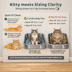 Bac à litière pour <span class=keywords><strong>chat</strong></span> en acier inoxydable EU, <span class=keywords><strong>XL</strong></span>, côtés hauts, dessus ouvert, bac à litière en métal, durable, facile à nettoyer, <span class=keywords><strong>toilette</strong></span> pour animaux de compagnie, fournisseur OEM - Product Image 3