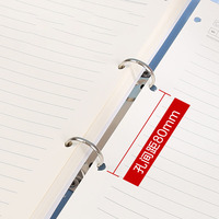 Classeur à joints toriques A4 Cahier à anneaux: couverture en PP amovible, surface non abrasive conçue pour les journaux manuscrits