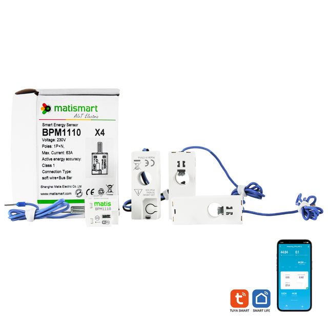 Matismart BPM1100 Smart Energy Monitor Bidirectional Tuya Wi-Fi Meter Tuya Smart Energy Meter Wi-Fi No DIN Occupancy