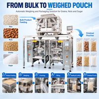 DEEPACK Sugar Weighing Packing Machine for Granulated Portions with Hopper Filling and Vertical Film Bag Closing