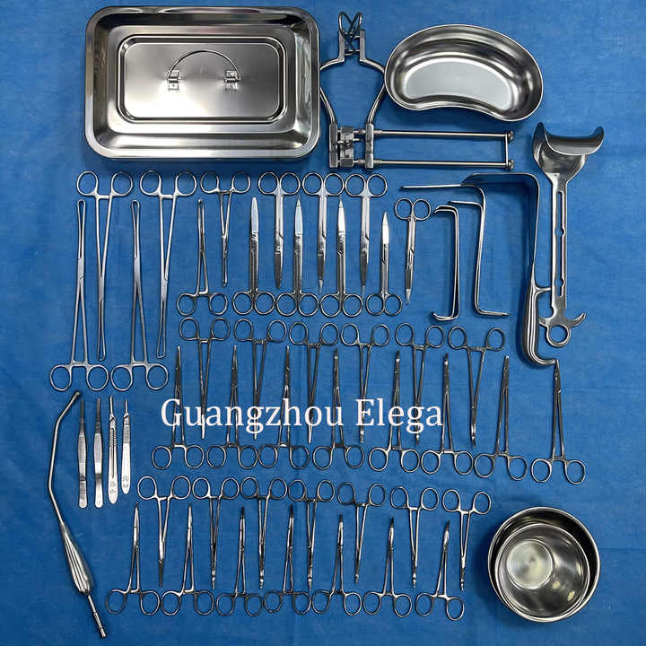 Basic Laparotomy Set 106 Pcs Surgical Instruments Surgery Medical