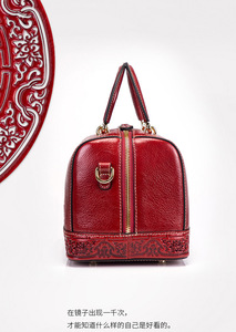 Bolso de Mano Retro de Cuero Genuino en Oferta, Bolso Bandolera de Estilo Artesanal, Gran Capacidad, Bolsos de Lujo para Mujer - Product Image 5