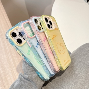 Coque de téléphone portable 3D Onde Mignonne Chat KT Colorée en TPU pour iPhone 17 Air 16 15 14 Pro Max, Étui Arrière Transparent à Motif de Personnage de Dessin Animé - Product Image 2
