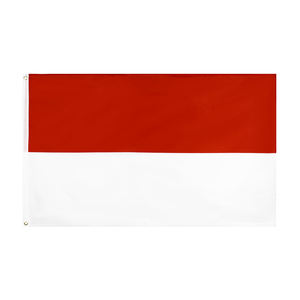 1 exemplaire disponible, prêt à être expédié, drapeau national indonésien rouge et blanc de 90x150 cm (3x5 pieds) - Product Image 1