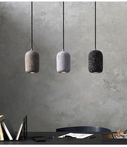 Bombilla expuesta Candelabro industrial B & B Restaurante Café <span class=keywords><strong>Cemento</strong></span> Textura Lámparas Retro - Product Image 1