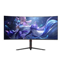 Moniteur de jeu à panneau noir IPS incurvé ultra-large de 34 pouces 4K 21:9 144Hz HDR400 VA 1900R 1ms temps de réponse LCD utilisation de bureau