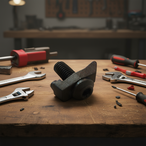 Fervi Staffa Metal Clamp For Power <b>Tools</b> 10mm <b>Threaded</b> Black Finish - Product Image 3