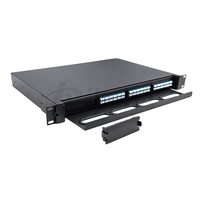 Plaque de brassage 24 ports FTTH fabriquée en Chine, accessoires de brassage, plaque aveugle, MPO, MTP, LC, SC, cadre de distribution de fibre optique