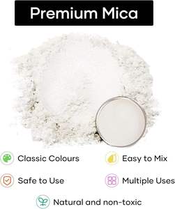 Flash perle blanc effet nacré poudre de mica Pigment de couleur naturelle pour la fabrication de savon <span class=keywords><strong>bombe</strong></span> de bain bougie colorant résine artisanat <span class=keywords><strong>peinture</strong></span> - Product Image 2