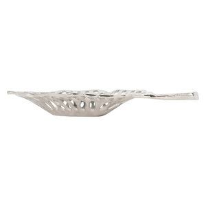 Plateau en aluminium en forme de feuille d'argent de haute qualité pour le décor de fête de mariage de maison de Restaurant d'Inde - Product Image 6