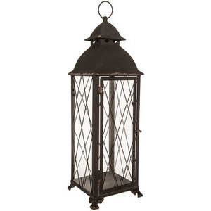 Lanterne noire élégante en fer et bois avec couvercle, lanternes à bougies suspendues, décoration pour la maison, les fêtes et les mariages, vente en gros - Product Image 4