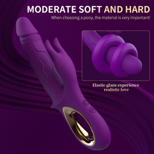 Vibrador de Doble Estimulación para Mujeres, Masajeador de Punto G y Clítoris, Recargable por USB, Resistente al Agua, Material Seguro para el Cuerpo, 10 Frecuencias - Product Image 3