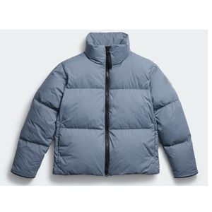 Men's Black Long Puffer Jacket Hood Zipper Closure Reflective Waterproof Windproof Casual Summer Coat Regular Fit Solid Satin - Product Image 3