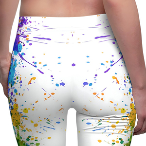 Leggings de sport pour femmes à taille haute, extensibles et ajustés, pour la course et l'entraînement, avec design personnalisé par sublimation - Product Image 2