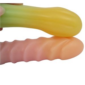 New Design LUUK-7025 Cheerful and Fresh rainbow Tones Liquid Silicone <b>Dildos</b> Sex Dolls for Lesbian - Product Image 3