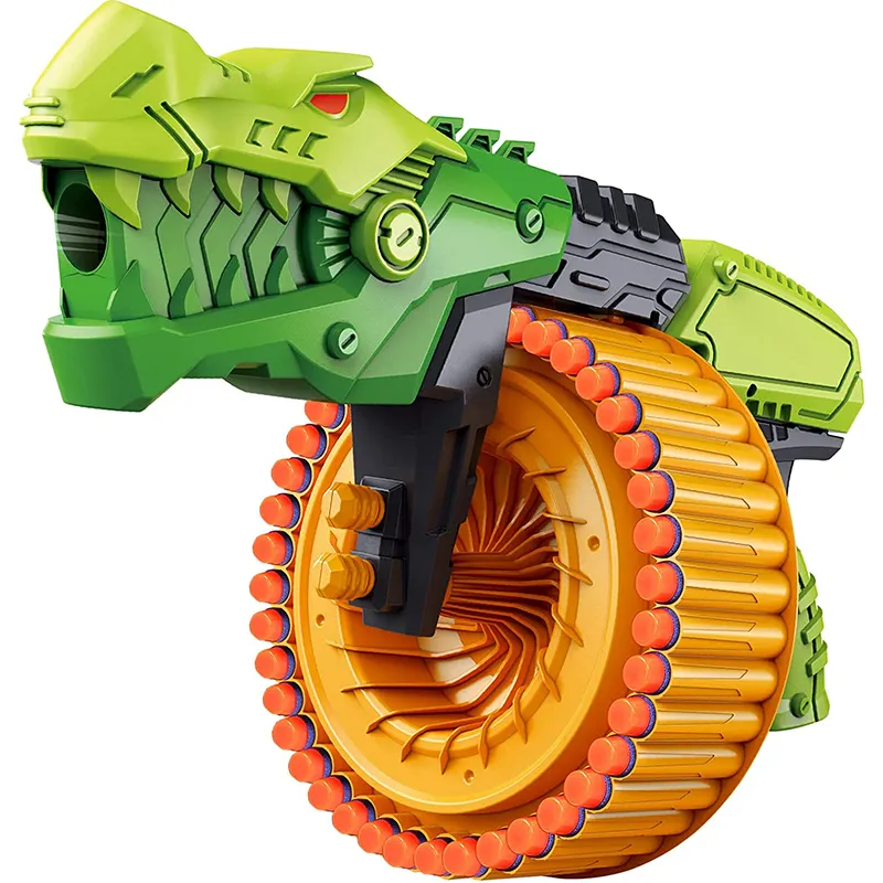 Kids Toy Gun Toy Foam Blasters with 120 Foam Bullets Soft Bullet Gun Shooting Game for Indoor Outdoor Activity Dinosaur Toys