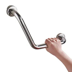 Quality Assurance Shower Enclosure Hardware Accessories Household Bathroom Must Have Wall - Mounted Safety Bar Curve Grab Bar