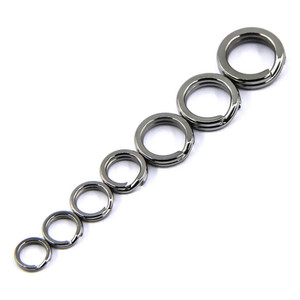 Stainless Steel Snap <b>Split</b> <b>Ring</b> Lure Tackle Connector Fishing Solid - Product Image 6