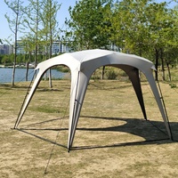 Tente de camping dôme pentagonal extra-large quatre saisons à ouverture rapide avec auvent, idéale pour l'extérieur et la protection solaire