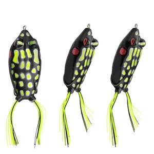 เหยื่อตก<span class=keywords><strong>ปลา</strong></span>แบบนิ่ม รูปทรง<span class=keywords><strong>กบ</strong></span> น้ำหนัก 14 กรัม ขนาด 7.5 ซม. ผลิตจากโรงงานโดยตรง ทำด้วยมือ สำหรับตก<span class=keywords><strong>ปลา</strong></span>แบส <span class=keywords><strong>ปลา</strong></span>หัวงู พร้อมตะขอ - Product Image 3