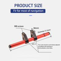 Barre transversale de guidon en alliage CNC pour Zontes 368G 150X 175V, support de téléphone, GPS et caméra pour moto, amélioration, vente en gros