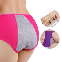 Petite culotte menstruelle en coton pour femme, avec poches chaudes, sous-vêtements anti-fuites, convient aux produits menstruels