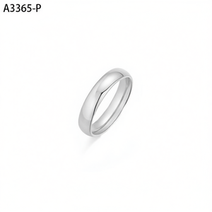 เอมี่ เอมี่แฟชั่นริงแหวนแต่งงานสแตนเลสคลาสสิกสำหรับผู้หญิง A3365-P - Product Image 3