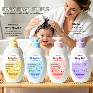 Marca Privada, Champú y Gel de Ducha 2 en 1 <span class=keywords><strong>para</strong></span> Bebés, Fórmula Sin Lágrimas, 750 ml, Reparador, Fabricante, Cuidado del Bebé, Personalizado, Más Vendido - Product Image 3