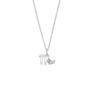 Collar con Colgante de Astrología del Horóscopo, Joyería de la Suerte, Signo Zodiacal Escorpio, Collar de Acero Inoxidable con Circonita, Collar de las 12 Constelaciones - Product Image 6